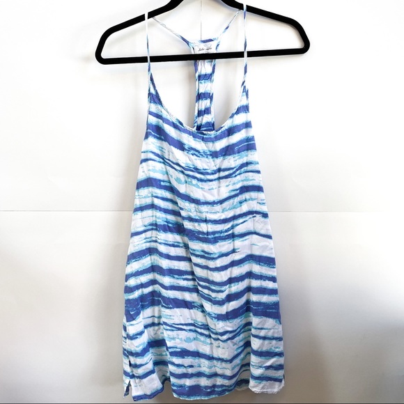 Betro Simone Dresses & Skirts - Blue White Stripe Racerback Betro Simone Dress M